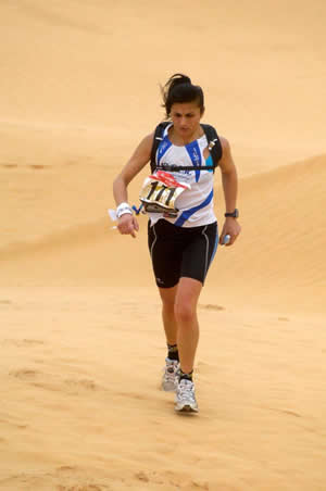 Luisa Zecchino in gara