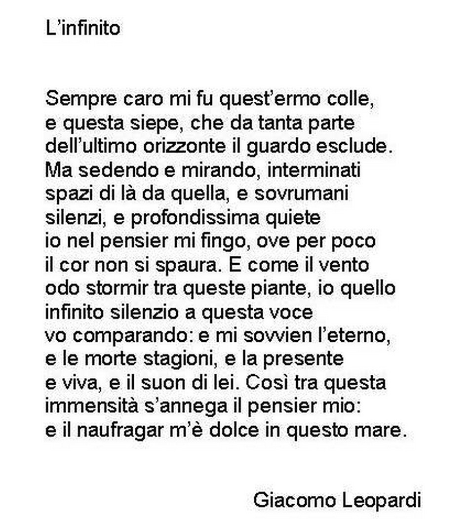 001 0 Linfinito
