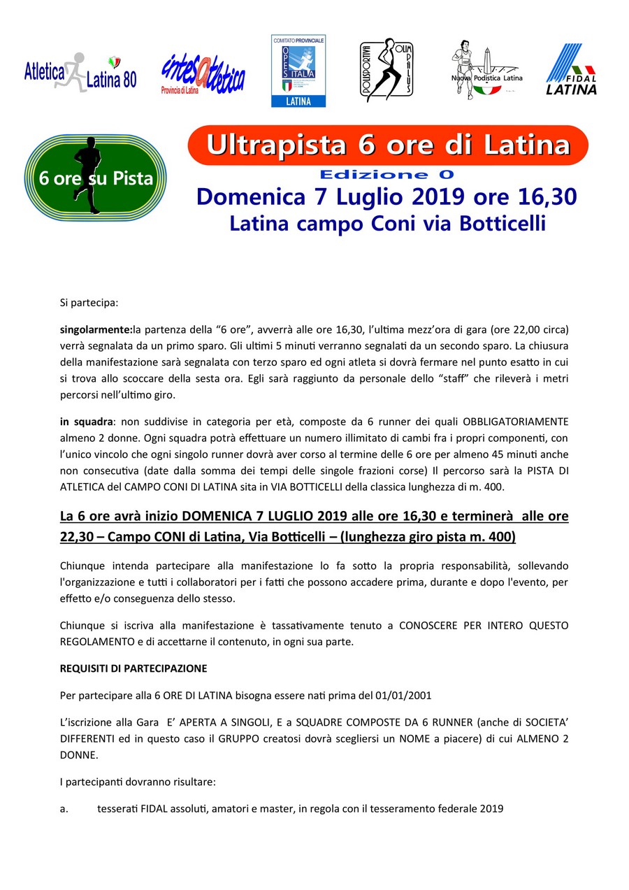Regolamento 6h Free 1