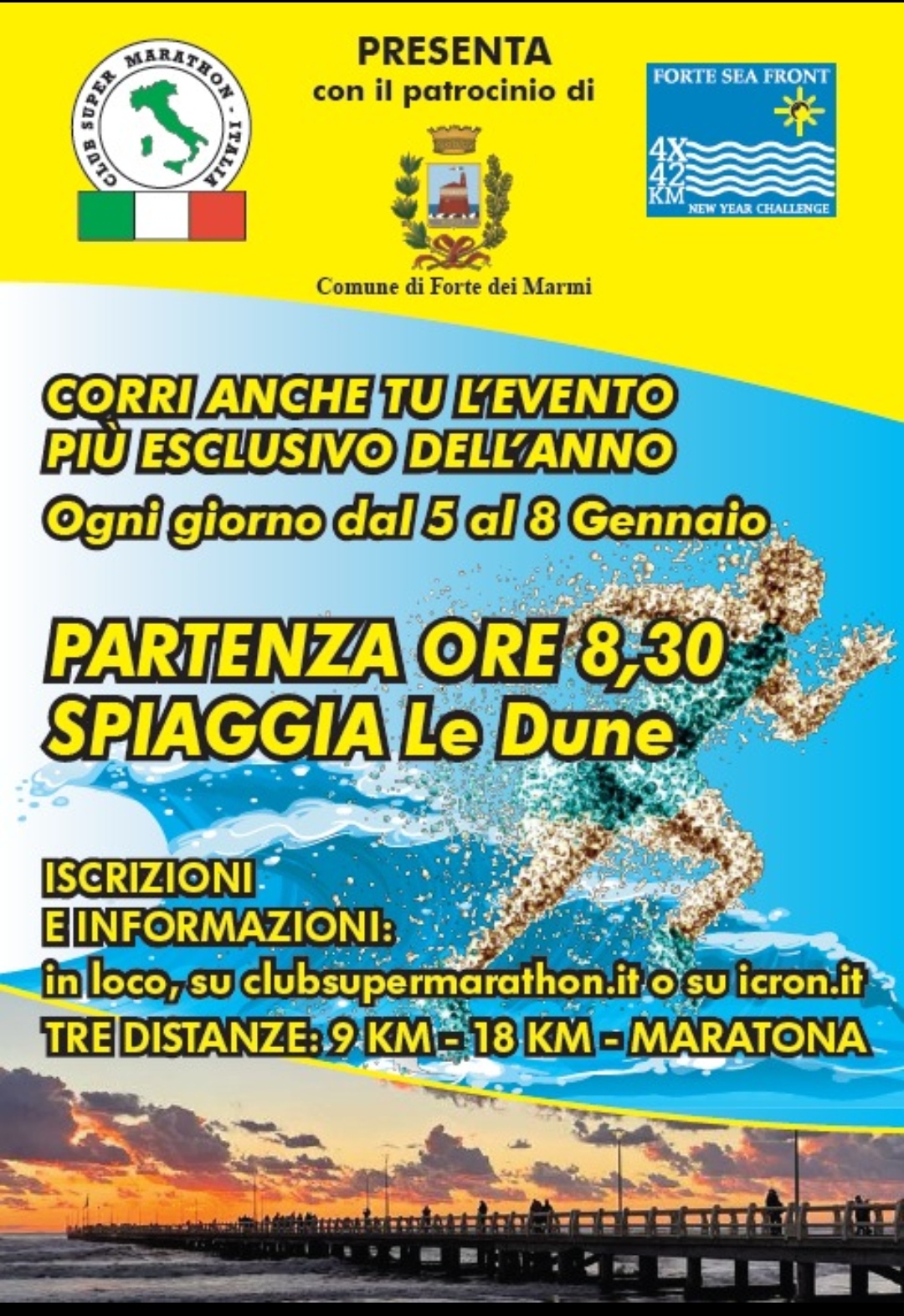 FORTE SEA FRONT 4 X 42 KM, FORTE DEI MARMI 58 GENNAIO 2023